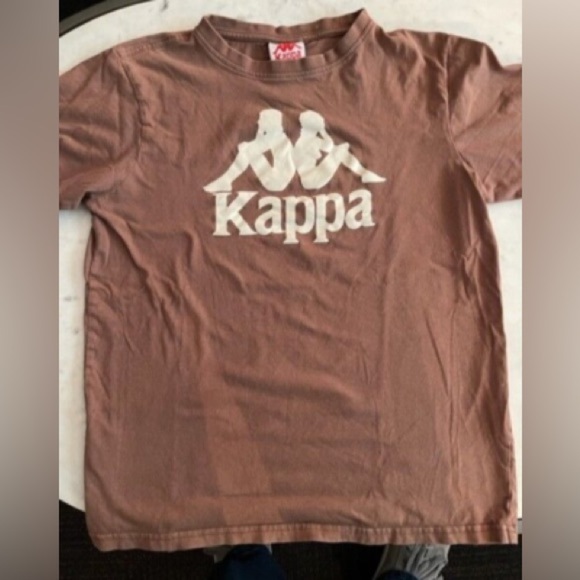 Kappa Brown Short Sleeve Tee with Logo - Picture 1 of 3